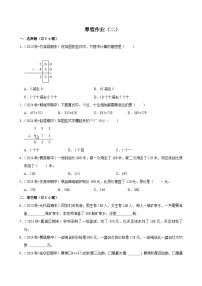 寒假作业（试题）2024-2025学年三年级上册数学 人教版（二）