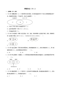 寒假作业（试题）2024-2025学年三年级上册数学 人教版（十二）