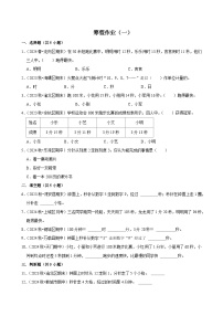 寒假作业（试题）三年级上册数学 人教版（一）