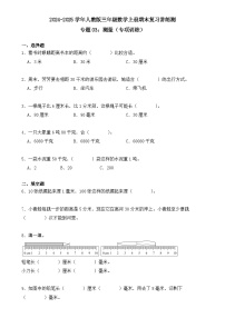 专题03：测量（专项训练）（学生版）-2024-2025学年三年级数学上册人教版期末复习讲练测（人教版）-A4