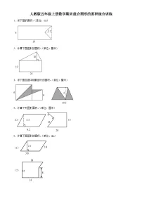 2023-2024学年人教版五年级上册数学期末组合图形的面积综合训练-A4