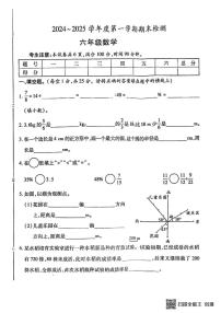 甘肃省张掖市山丹县东乐镇中心学校2024-2025学年六年级上学期期末检测数学试卷