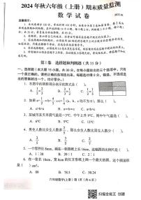 四川省眉山市仁寿县2024-2025学年六年级上学期期末质量监测数学试卷