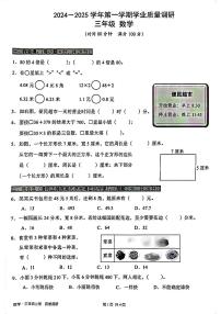 广东省深圳市宝安区2024-2025学年三年级上学期期末数学试卷