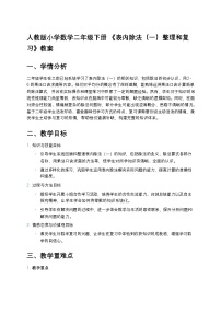 人教版（2024）二年级下册整理和复习教案及反思