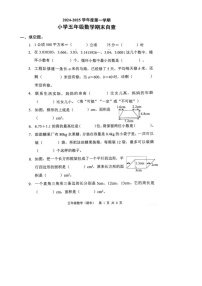 广东省东莞市长安镇2024-2025学年五年级上学期期末数学试卷