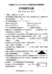 湖北省十堰市城区2024-2025学年五年级上学期期末数学试题