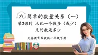 小学数学苏教版（2024）一年级下册（2024）六 简单的数量关系（一）教学ppt课件