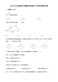 山东省德州市陵城区2022年青岛版小升初考试数学试卷(原卷版+解析)