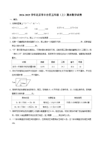 2024-2025学年北京市丰台区五年级（上）期末数学试卷