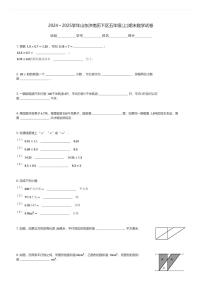 2024～2025学年山东济南历下区五年级(上)期末数学试卷(含解析)