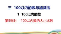 冀教版（2024）三 不超过100的数与加减法1.不超过100的数数的大小比较教课内容课件ppt