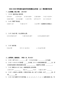 2024-2025学年湖北省武汉市武昌区五年级（上）期末数学试卷