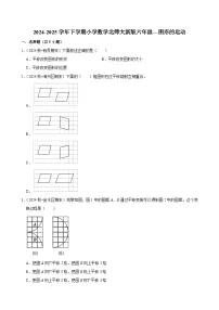 图形的运动（单元测试）-2024-2025学年六年级数学下册 北师大版