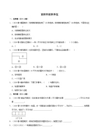 面积和面积单位（期中专练）（含解析）-2024-2025学年三年级数学下册 人教版