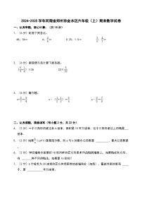 2024-2025学年河南省郑州市金水区六年级（上）期末数学试卷