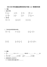 2024-2025学年安徽省合肥市包河区六年级（上）期末数学试卷