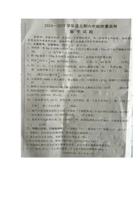 河南省驻马店市新蔡县2024-2025学年六年级上学期期末数学考试卷