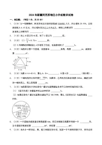 2024年新疆阿克苏地区小升初数学试卷