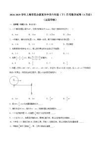 2024-2025学年上海市民办新复兴中学六年级（下）月考数学试卷（3月份）（五四学制） （含解析）