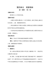 北师大版（2024）四年级下册看一看第1课时教案