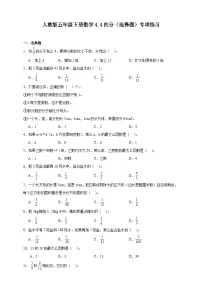 小学数学人教版（2024）五年级下册4 分数的意义和性质约分约分精品同步训练题