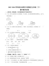 湖北省武汉市黄陂区2023-2024学年五年级下学期期中数学试卷