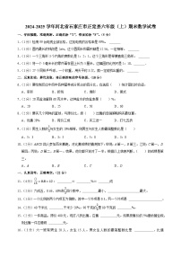 2024-2025学年河北省石家庄市正定县六年级（上）期末数学试卷