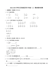 2024-2025学年江苏省南京市六年级（上）期末数学试卷