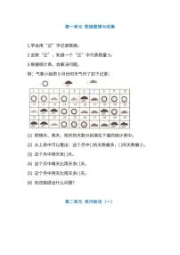 人教版2年级数学下册期中知识点1-4单元