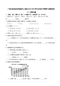 广西壮族自治区防城港市上思县2024-2025学年五年级下学期学习成果监测（一）数学试题