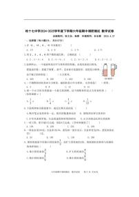 2025年哈尔滨市17中学六年级（下）期中数学试题及答案