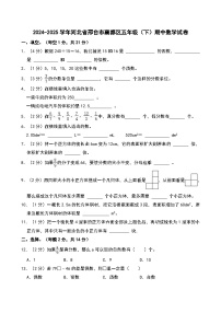 2024-2025学年河北省邢台市襄都区五年级（下）期中数学试卷