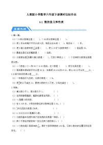 小学数学人教版（2024）六年级下册数的认识当堂达标检测题
