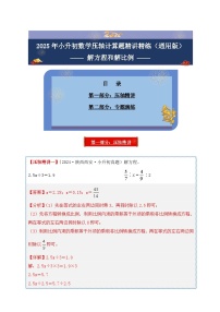 2025年小升初数学压轴计算题精讲精练讲义(通用版)(第30讲：解方程和解比例)(学生版+解析)