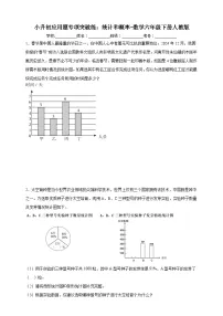 小升初应用题专项突破练：统计和概率（含解析）-数学六年级下册人教版