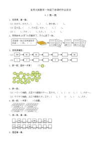 北师大版（2024）一年级下册（2024）数一数精品练习题