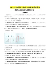 北师大版2024-2025学年六年级数学下册第三单元图形的运动奥数思维训练一特训(学生版+解析)