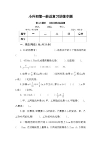 第4-5课时《比和比例达标检测》-小升初数学第一轮总复习讲练专题.docx