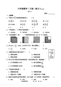 广东省深圳市罗湖区2024-2025学年六年级下学期5月月考数学试题