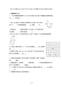 2023_2024学年 [小升初]六年级下册数学[北师大版]期末试卷[有解析]