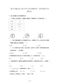 2023_2024学年 [小升初]上海黄浦区初一分班考数学专项试卷[有解析]