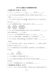 2024_2025学年人教版小升初模拟数学试卷 （含答案）