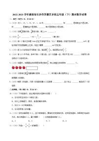 2022-2023学年湖南省长沙市芙蓉区多校五年级（下）期末数学试卷