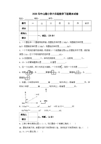 2025年中山路小学六年级数学下册期末试卷十一（含答案）
