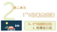 小学数学人教版（2024）二年级上册（2024）二 1~6的表内乘法2. 2~6的乘法口诀6的乘法口诀多媒体教学课件ppt