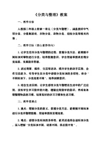 小学数学人教版（2024）二年级上册（2024）一 分类与整理公开课教案设计