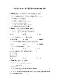 中山路小学2025年六年级数学下册期末模拟试卷（二）（内含答案解析）