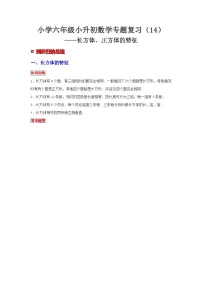小学六年级小升初数学专题复习（14）长方体、正方体的特征（典例精析+拔高训练）
