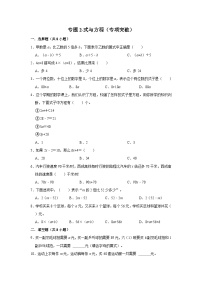 小学六年级小升初数学专项突破2-式与方程（练习附详细解析）